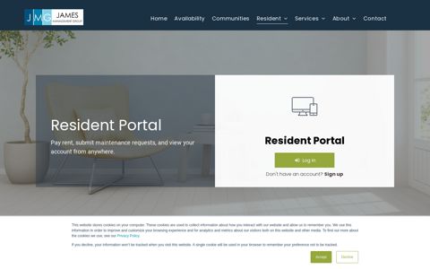 Residents Portal - James Management