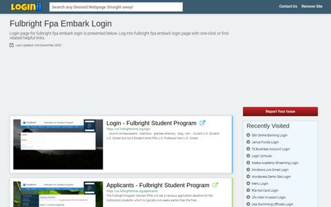 Fulbright Fpa Embark Login - Loginii.com