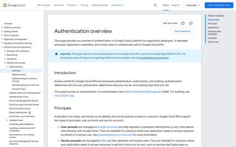 Authentication overview | Google Cloud
