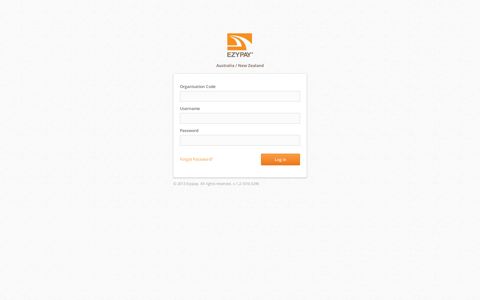 Ezypay Secure Site - Log In