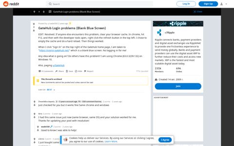 GateHub Login problems (Blank Blue Screen) : Ripple - Reddit