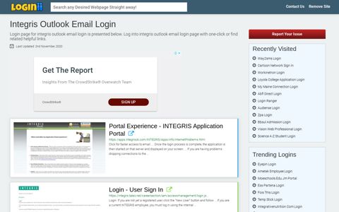 Integris Outlook Email Login - Loginii.com
