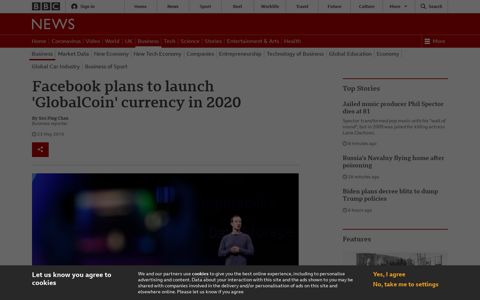 Facebook plans to launch 'GlobalCoin' currency in 2020 - BBC ...