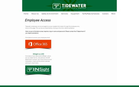 Employee Access | tidewater-website