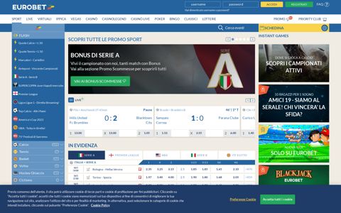 Scommesse Sportive Online | Quote scommesse ... - Eurobet
