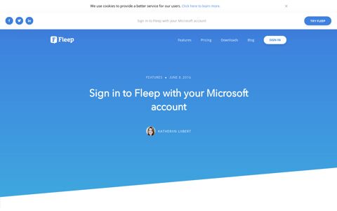Sign in to Fleep with your Microsoft account - Fleep blog