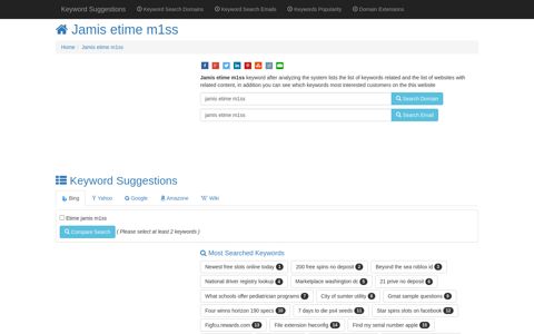 ™ "Jamis etime m1ss" Keyword Found Websites Listing ...