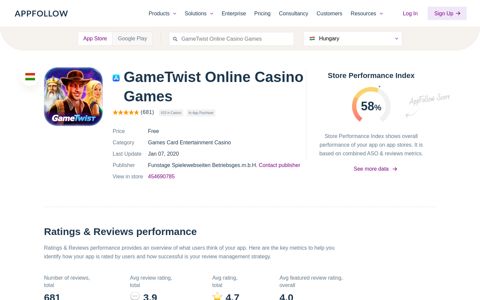 GameTwist Online Casino Games App Store Review ASO ...