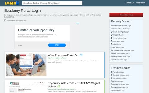 Ecademy Portal Login | Accedi Ecademy Portal - Loginii.com