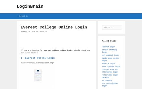 Everest College Online Everest Portal Login - LoginBrain