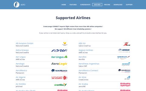 Airlines – CrewLounge CONNECT