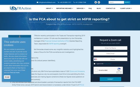 Is the FCA about to get strict on MiFIR reporting? | TRAction ...