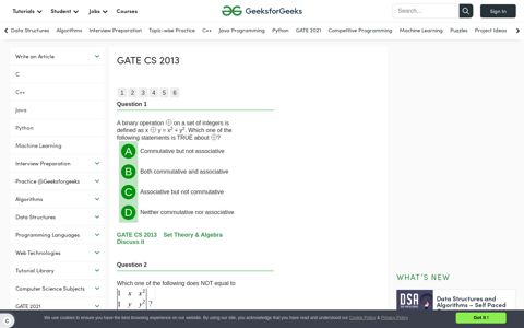 GATE CS 2013 - GeeksforGeeks