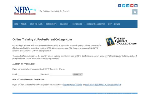 Foster Parent College - The National Foster Parent Association