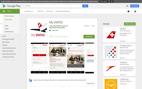 My SWISS – Apps bei Google Play