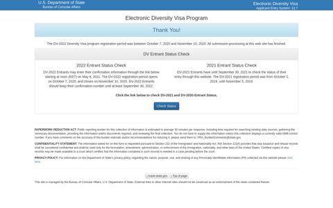 Electronic Diversity Visa Program