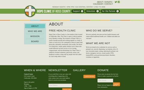Login | Hope Clinic of Ross County Ohio - Westside Media