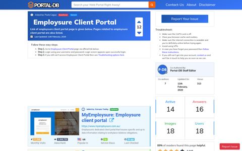 Employsure Client Portal
