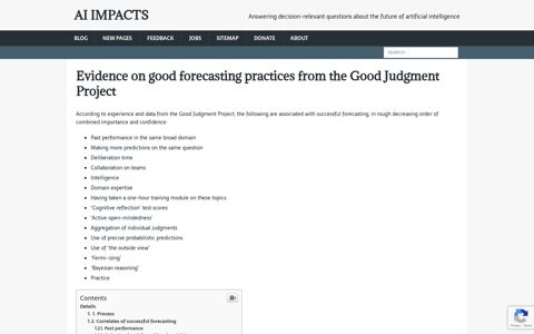 Evidence on good forecasting practices from the Good ...