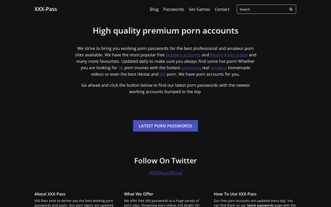 XXX-Pass: High quality premium porn accounts