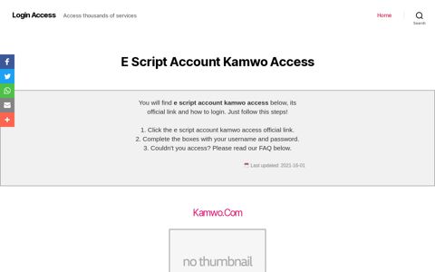 ▷ E Script Account Kamwo Access - Loginaccess