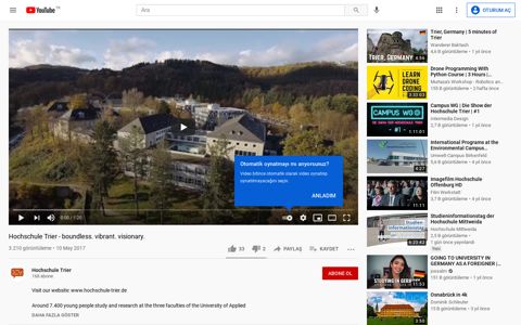 Hochschule Trier - boundless. vibrant. visionary. - YouTube