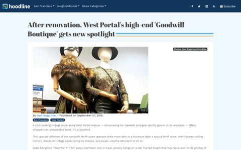 After renovation, West Portal's high-end 'Goodwill Boutique ...