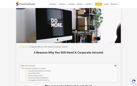 5 Reasons Why You Still Need A Corporate Intranet