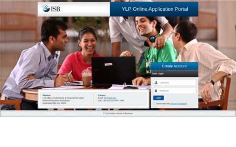 YLP Online Application Portal - ISB