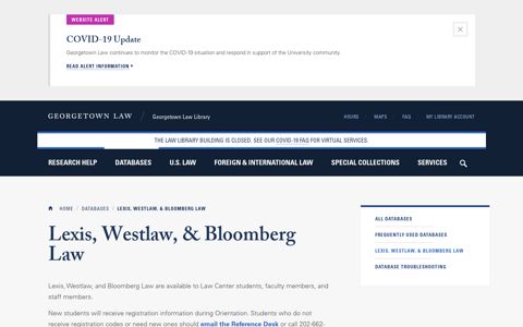 Lexis, Westlaw, & Bloomberg Law | Georgetown Law Library ...