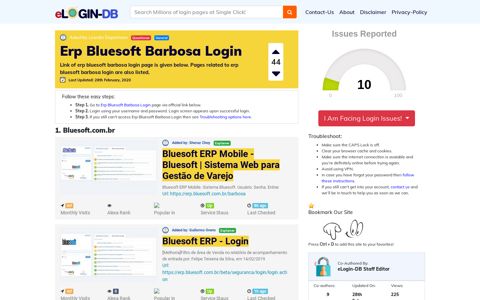 Erp Bluesoft Barbosa Login - A database full of login pages ...