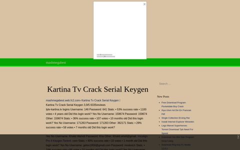 Kartina Tv Crack Serial Keygen - mashmegabest - FC2