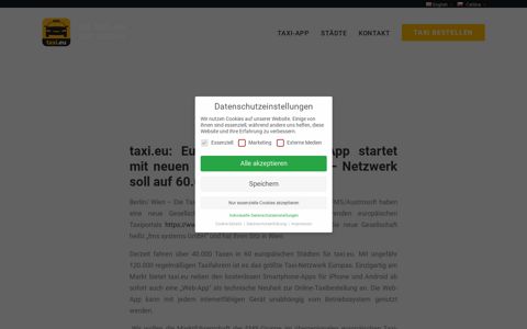 Europas führende Taxi-App startet mit neuen ... - taxi.eu