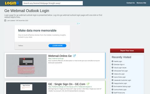 Ge Webmail Outlook Login - Loginii.com