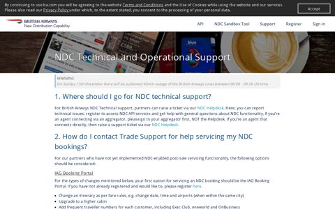 NDC Technical and Operational Support - British Airways NDC