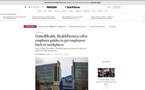UnitedHealth, HealthPartners offer employer guides to get ...