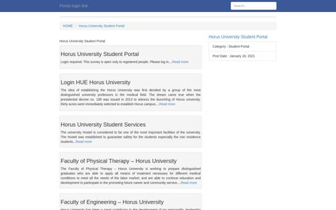 [LOGIN] Horus University Student Portal FULL Version HD Quality ...