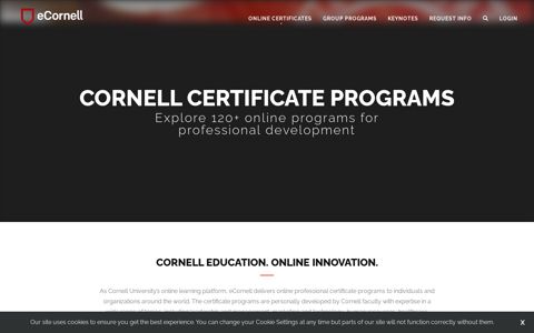 Online Certificate Programs | Certification Programs | eCornell
