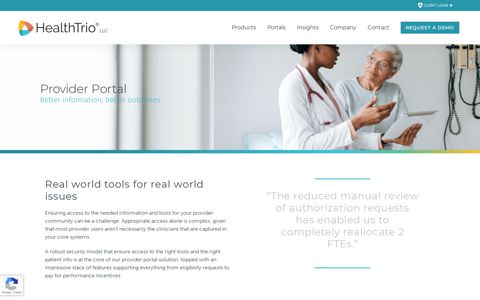 Povider Portal: Better information, better outcomes ... - HealthTrio