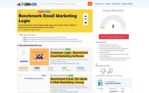 Benchmark Email Marketing Login
