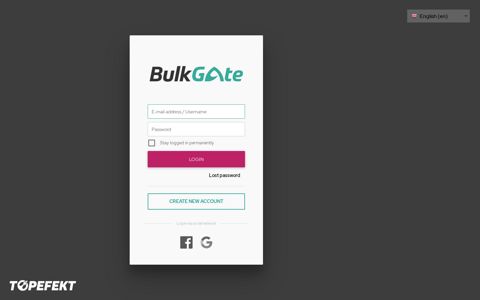 BulkGate: Log in