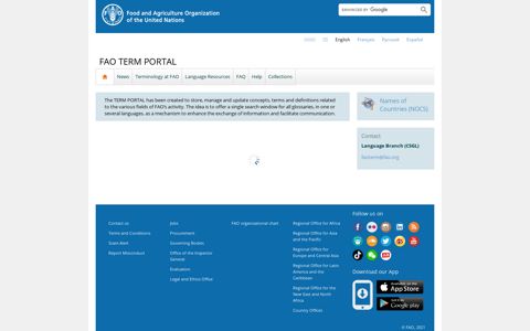 FAO TERM PORTAL | Food and Agriculture Organization of ...