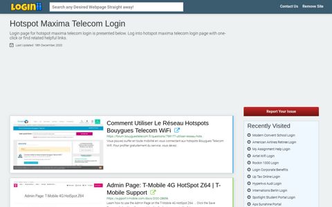 Hotspot Maxima Telecom Login - Loginii.com
