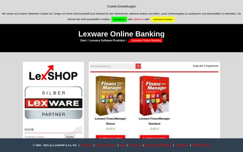 Lexware Online Banking Software | LexSHOP