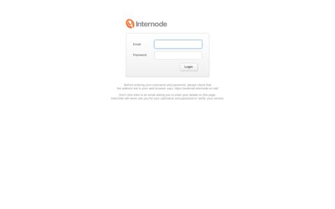 Internode Webmail 6.20.12 - Login Page