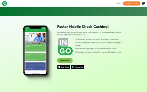 Mobile Check Deposit Online with Our App: Green Dot