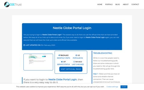 Nestle Globe Portal Login - Find Official Portal - CEE Trust