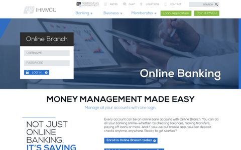 Manage Your Money with Online Banking | IHMVCU