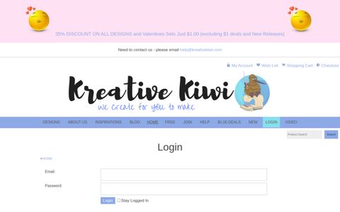 Login - Kreative Kiwi