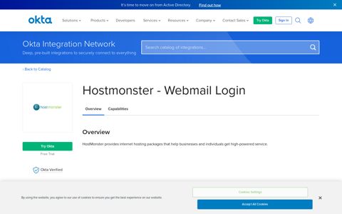 Hostmonster - Webmail Login | Okta